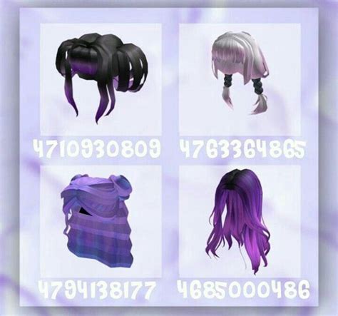 Purple Hair Not Mine Purple Hair Brown Hair Roblox Roblox Codes