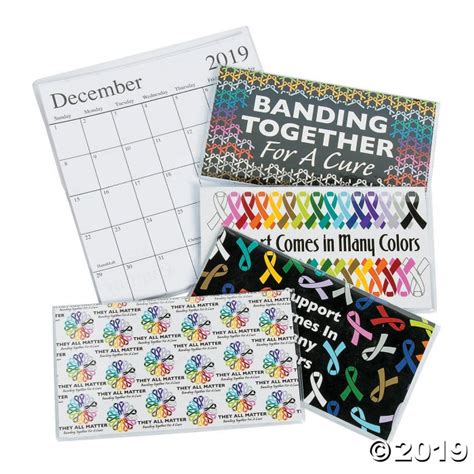 2019 2020 Cancer Awareness Pocket Calendars Per Dozen