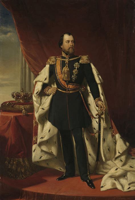 Portrait Of William Iii King Of The Netherlands Drawing By Litz