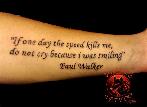 My Paul Walker Tattoo Paul Walker Tattoo Paul Walker