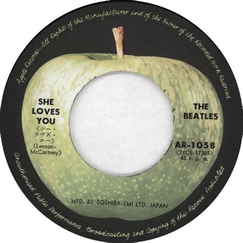 The Beatles She Loves You 7th Japanese 7 Vinyl Single 7 Inch Record