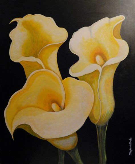 Yellow Calla Lily Paintings My Style Pinterest Lily Painting And