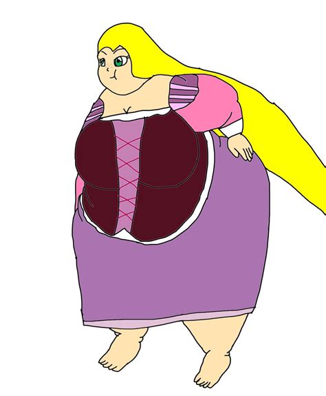Obese Rapunzel Tryout Fanart By Jonwii On Deviantart