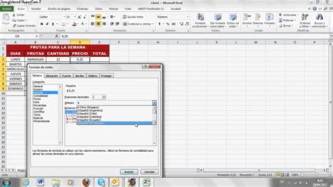 Excel 2010 Formato Simple A Las Celdas Multiplicar Celdas Autosuma