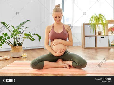 Yoga Pregnancy People Image Photo Free Trial Bigstock