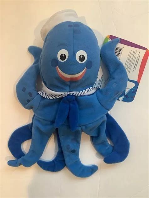Vintage Walt Disney Baby Einstein Octopus Plush Hand Puppet Nwt Fs 32