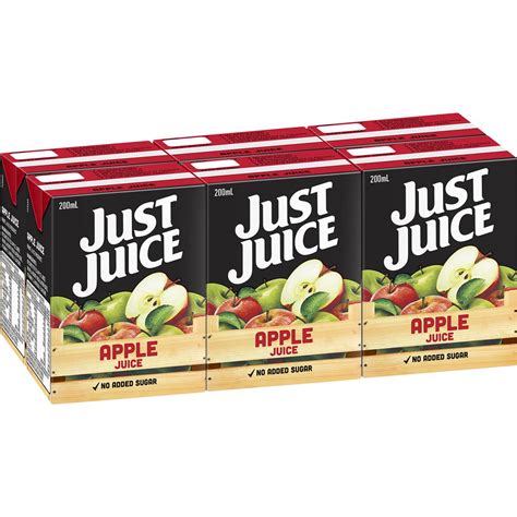 Just Juice Apple Juice 6x200ml Woolworths