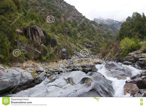 Picturesque Gorge Dugoba In Kyrgyzstan Stock Image Image Of Haze