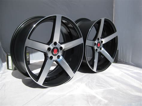 New 20 Axe Ex18 Deep Concave Alloys In Gloss Black With Polished Face