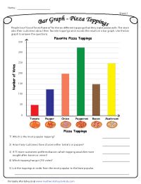 Reading a graph worksheets for kids. 4th Grade Math Worksheets