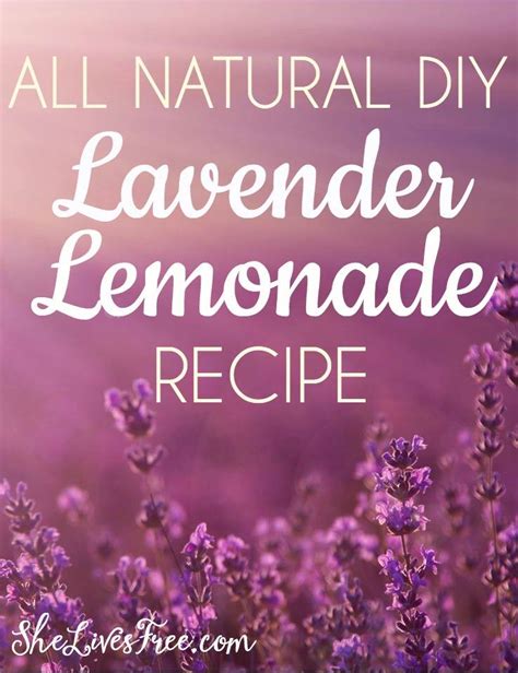 All Natural Lavender Lemonade Recipe