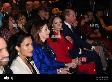 The Prince and Princess (third left) of Wales attending a pre-campaign