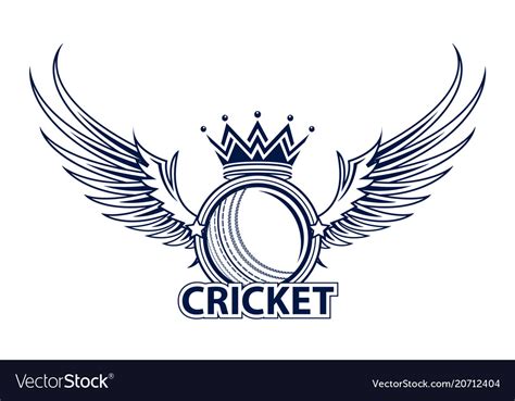 Cricket Sport Logo Royalty Free Vector Image Vectorstock