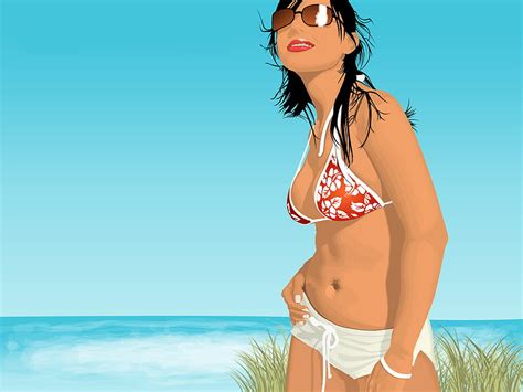 Girl In Beach Beach Girl Hot Sexy Bikini Hd Wallpaper Peakpx