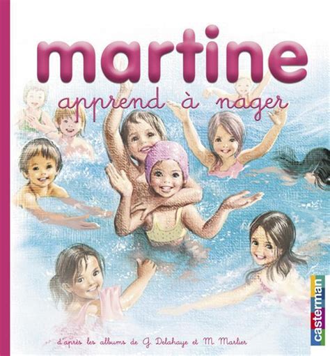 couvertures images et illustrations de martine apprend à nager de gilbert delahaye