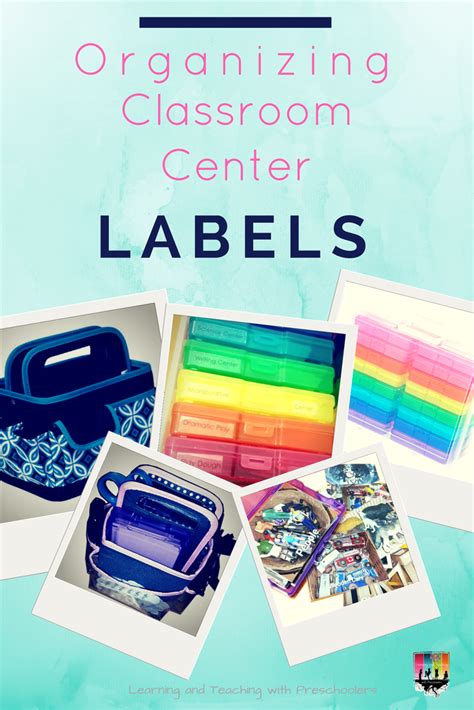 Organizing Classroom Center Labels Classroom Centers Classroom