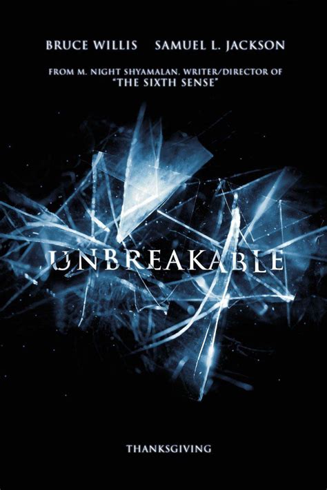 Unbreakable 2000 Movie Review Horror Movie Posters Mystery Film