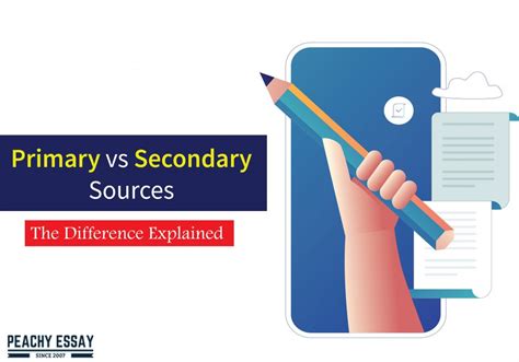 Difference Between Primary Secondary Sources