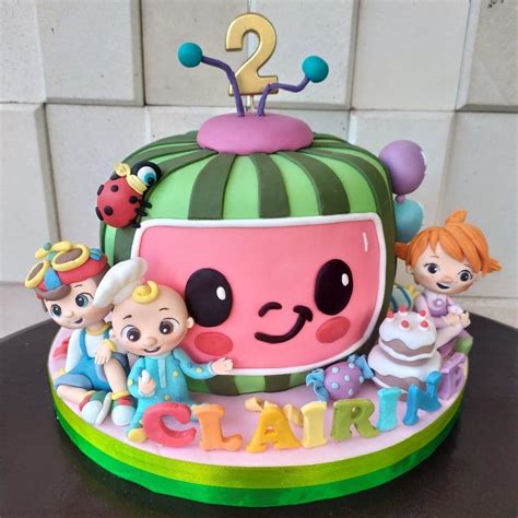 20 Images Awesome Cocomelon Birthday Cake