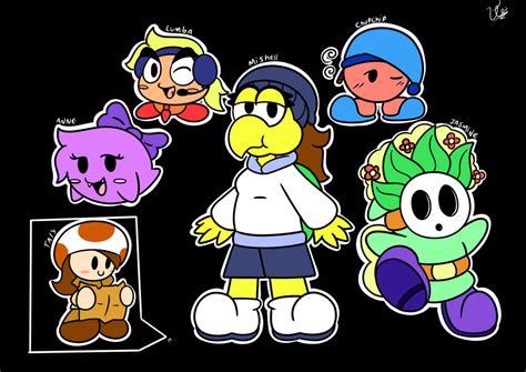 All My Paper Mario Characters By Thekinkyowl On Deviantart