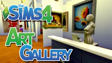 The Sims 4 Art Gallery Build Retail Lot Youtube