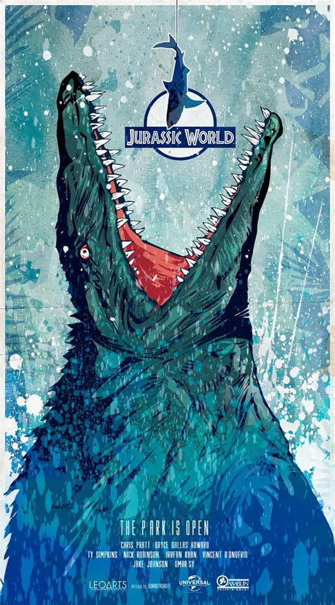 Leonardo Paciarotti [ Leoarts ] Jurassic World Jurassic Park Saga 2015 Poster Art By Leonardo