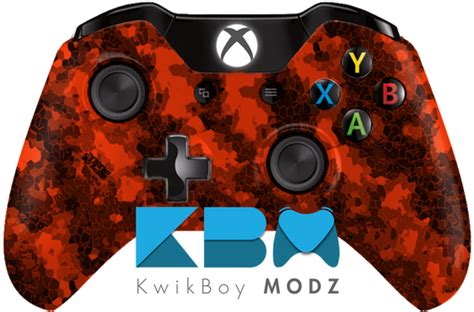Tiger Camo Xbox One Controller Orange Kwikboy Modz Llc