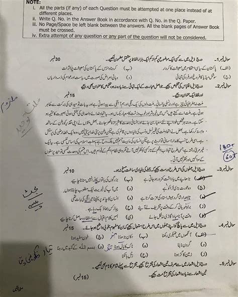 Punjab Pms 2020 Urdu Compulsory Paper Css Mcqs