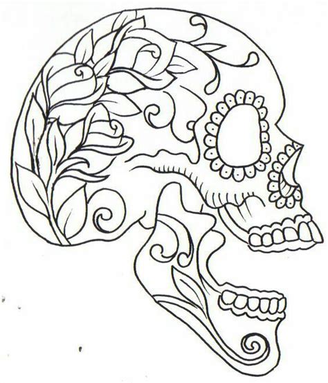 Skull Coloring Pages Adult Coloring Book Pages Colouring Pages