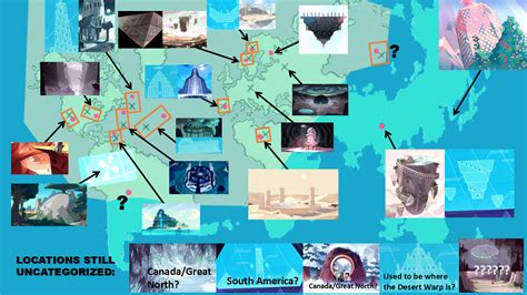 Map Of The Earth In Su With Locations Marked Rstevenuniverse