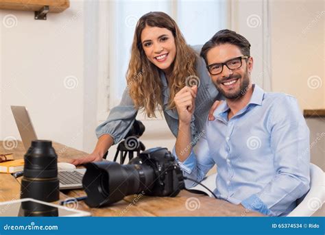 Photography Team At Work Stock Photo Image Of Office 65374534