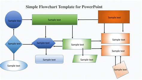 Simple Flowchart Template For Powerpoint Slidevillacom