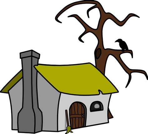 Vector Witch Cottage Clip Art 107194 Hightpng Free Image Download