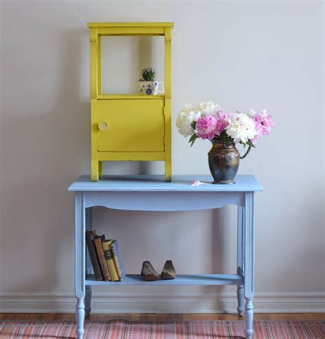 Both Pieces Painted In Annie Sloan Chalk Paint Louis Blue And English
