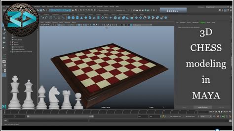 3d Chess Modeling Part 1 Autodesk Maya Modeling A Chess Set Youtube