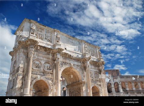 The Arch Of Constantine Arco Di Costantino Is A Triumphal Arch In