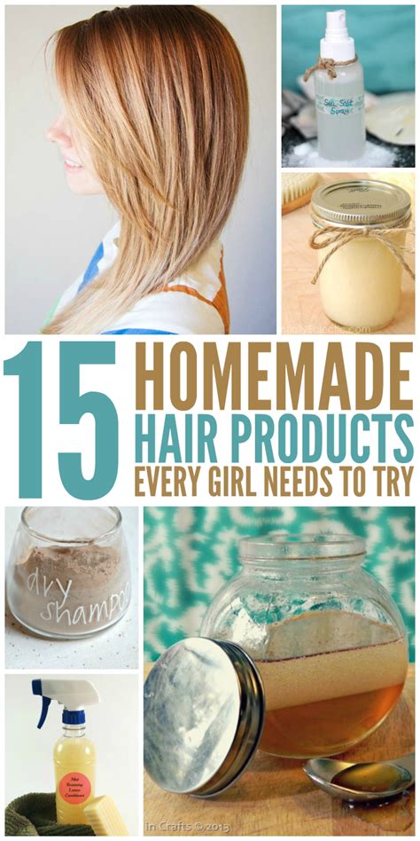 15 Diy Hair Products Every Girl Needs To Try Diy Hair Care Diy Hairstyles Homemade Hair Products