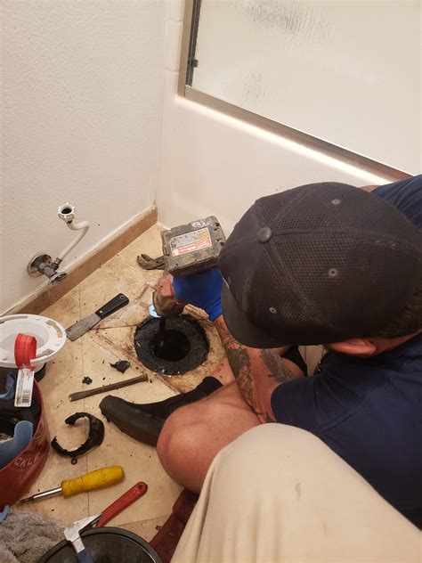 Toilet Flange Replacement In Temecula Ca Sanford And Son Plumbing And Drain Service