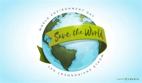 Save The World Illustration Vector Download