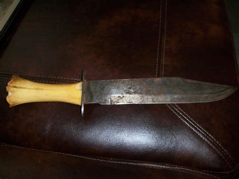 BONE HANDLE BOWIE KNIFE | Bowie knife, Knife, Bowie knife for sale