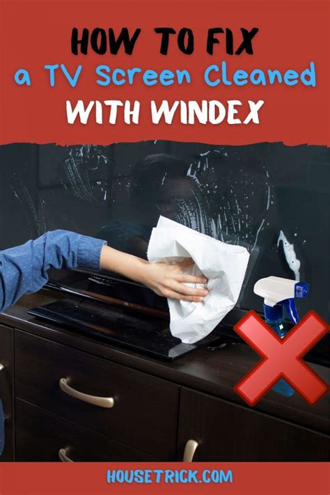 How To Fix A Tv Screen Cleaned With Windex House Trick