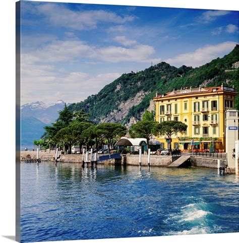 Italy Lombardy Como Lake Varenna Como District Pier Of Ferry Boat