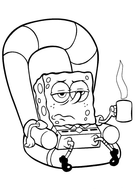 Spongebob Coloring Pages Printable Free Printable Word Searches