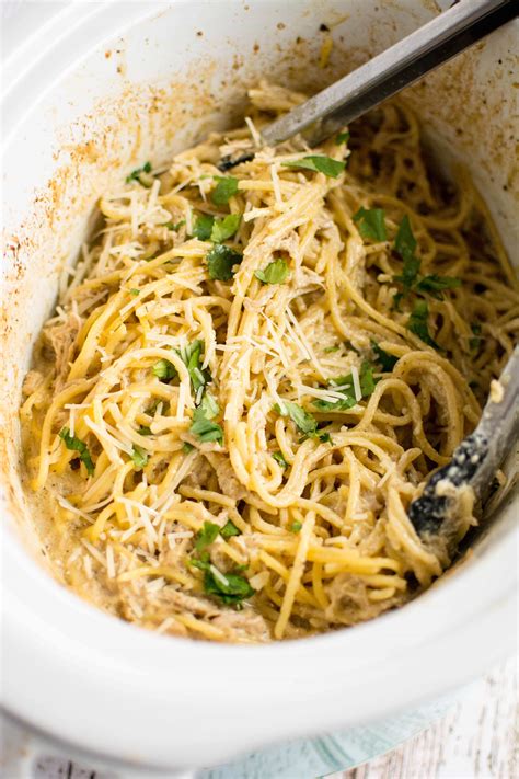 Slow Cooker Simple Chicken Spaghetti Slow Cooker Gourmet