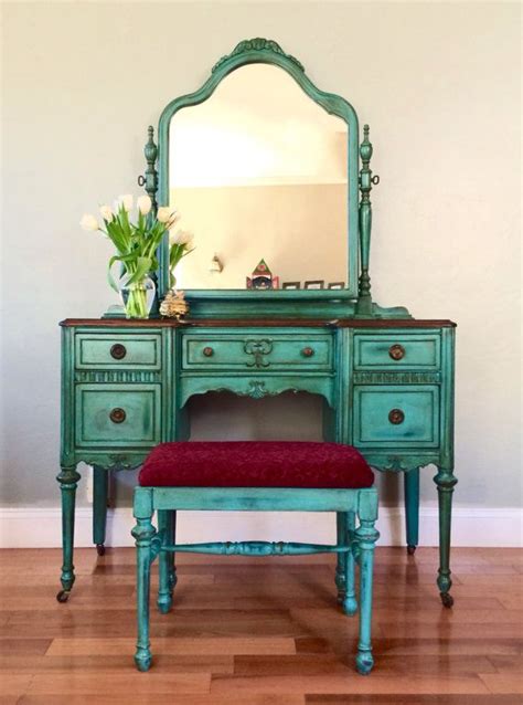 We'll review the issue and. SAMPLE PIECE ONLY Antique Make-up Vanity with Mirror Teal ...