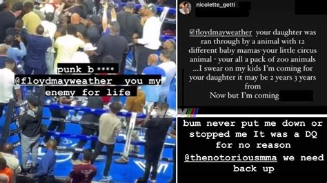 Floyd Mayweather Warned By John Gotti Iii Daughter Threatened World Boxing News