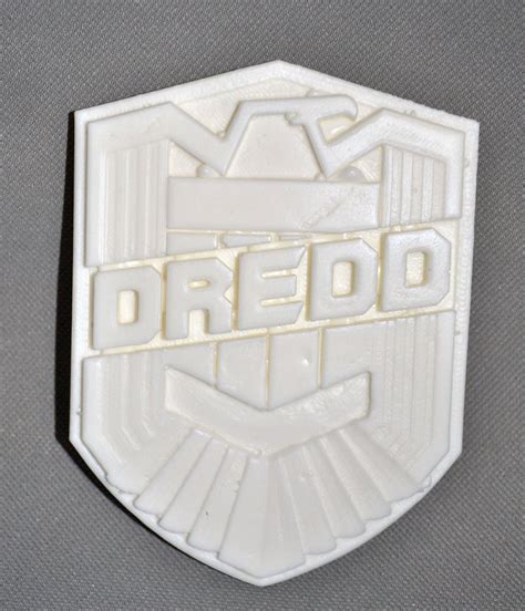 Judge Dredd D Scale Movie Replica Badge Resin Raw Cast Etsy