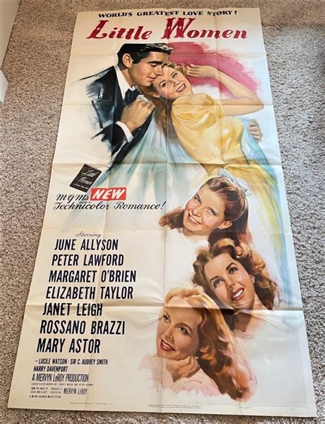 Little Women 1949 Original Three Sheet Movie Poster Hollywood