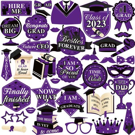 Buy Katchon Graduation Photo Booth Props 2023 Xtralarge Pack Of 36
