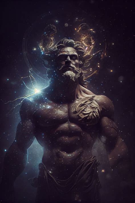 The Primordial Darkness Embodying A Greek God Greek Mythology Art